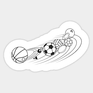 Ball System outlines Sticker